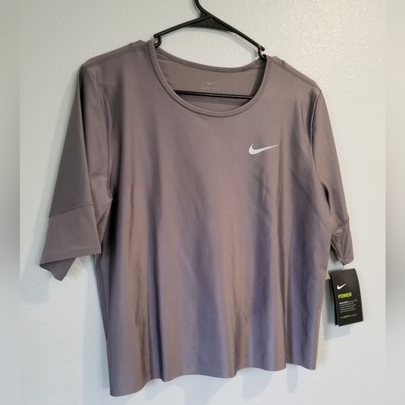 Nike Womens Dry Fit Workout Top Grey XL AJ2773-036 - Picture 3 of 7
